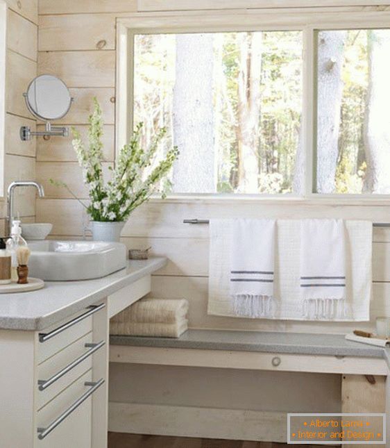 Bathroom in eco-style