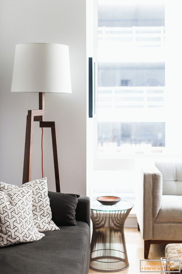 Living room of a small apartment in San Francisco