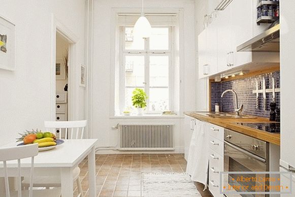 Interior of comfortable kitchen apartments in Sweden