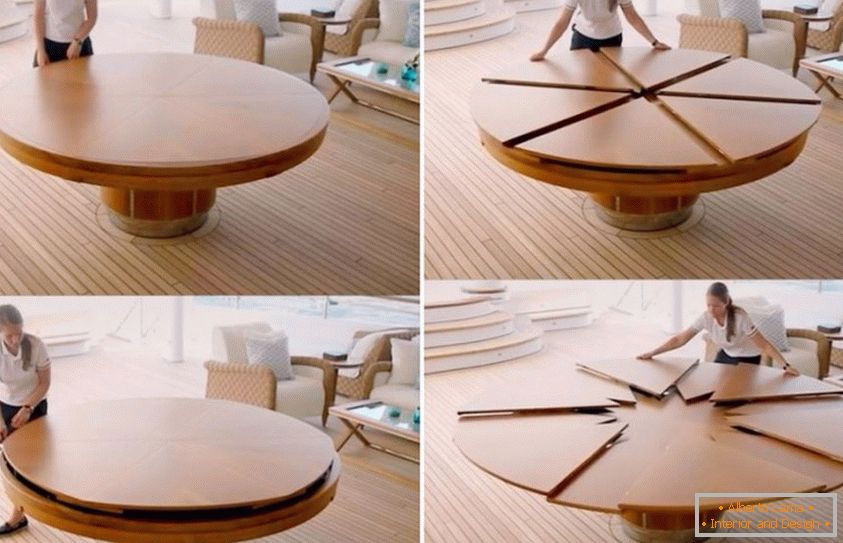 Super folding dining table