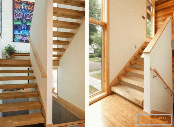 Wooden stairs