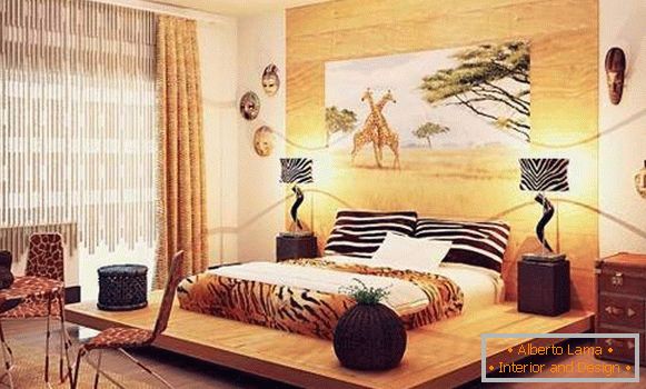 Ethnic style in the interior - photo bedroom