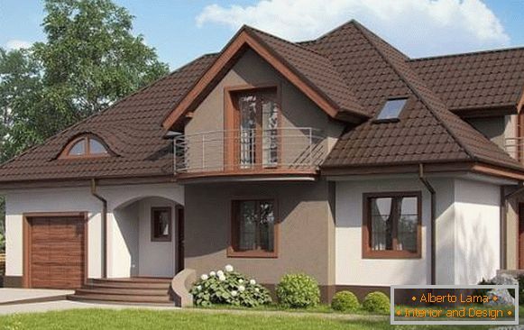 facades of private single-storey houses photo, photo 12
