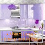 Purple color in kitchen design