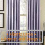 Light purple curtains in the living room
