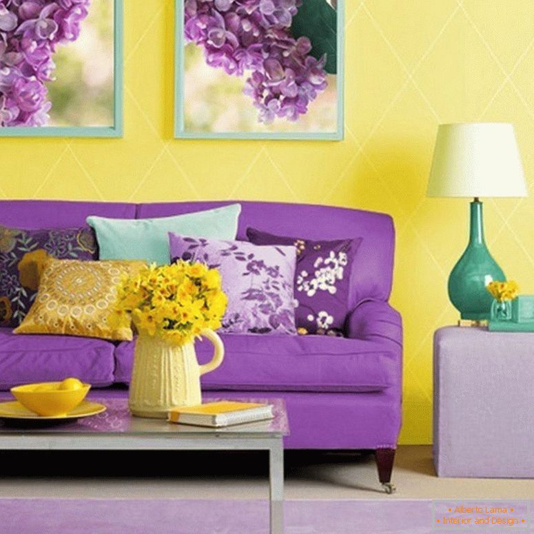 The perfect combination of purple and yellow