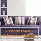 Simple purple sofa