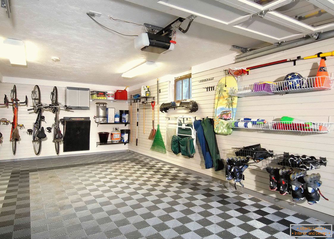 Garage interior design