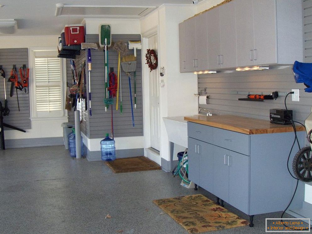 Garage interior design