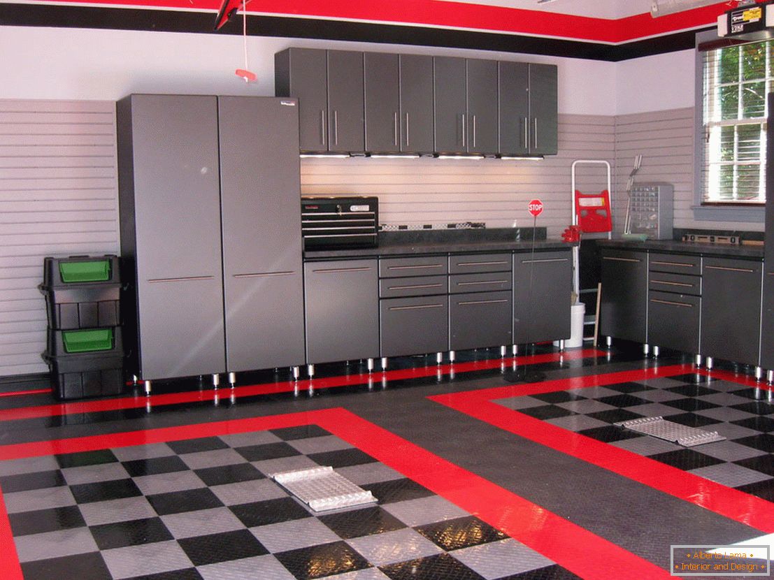 Garage interior design