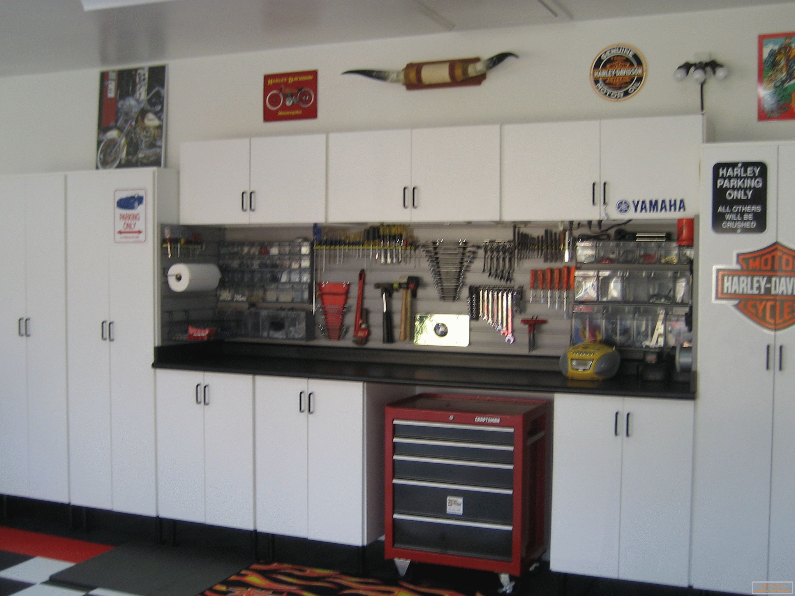 Garage interior design