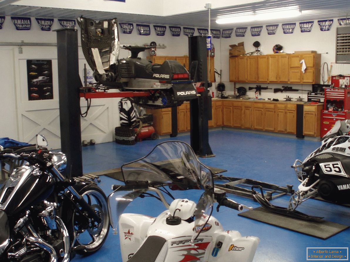 Garage interior design