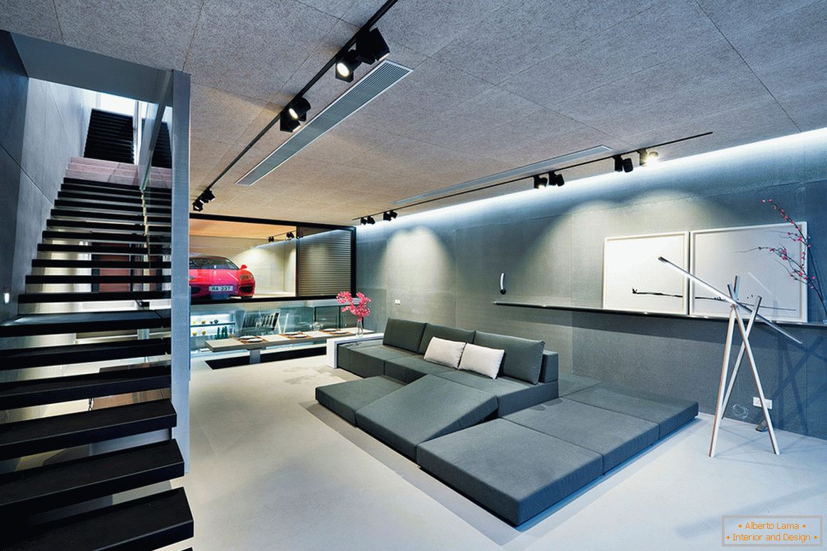 Garage interior design