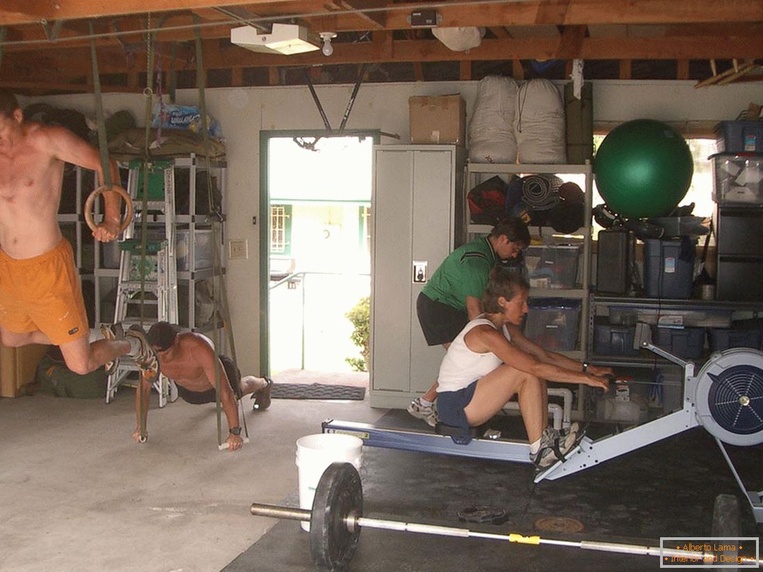 Garage interior design