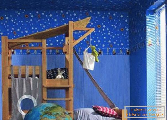 space wallpapers in a nursery, photo 33