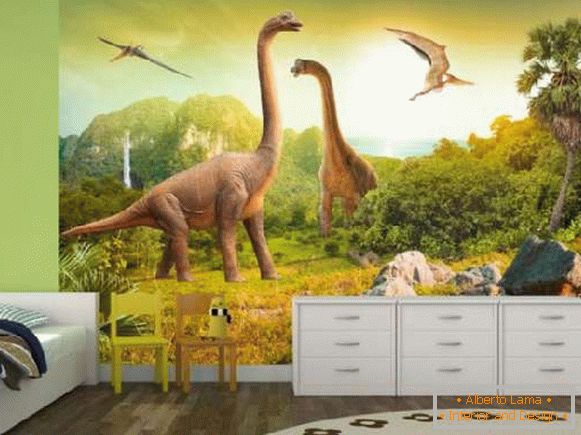 dinosaur wallpapers in a nursery, photo 46