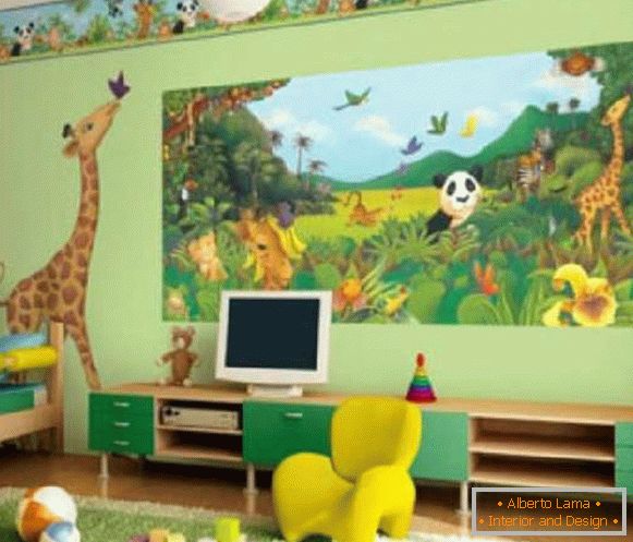 Wall-papers to a children's room for boys and girls, photo 50