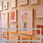 Children's drawings within the framework - ideal for children's decor