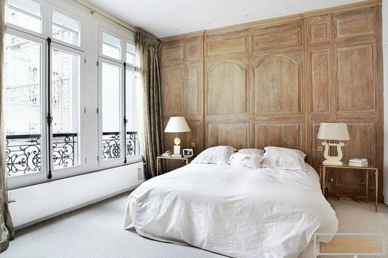French style interior in the bedroom