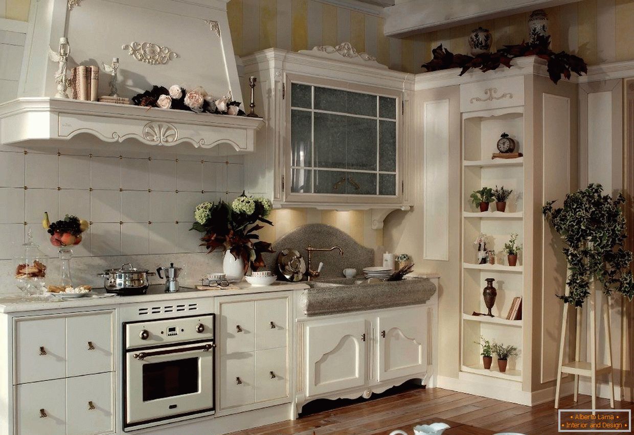 Decorating the kitchen with a decor in the style of Provence