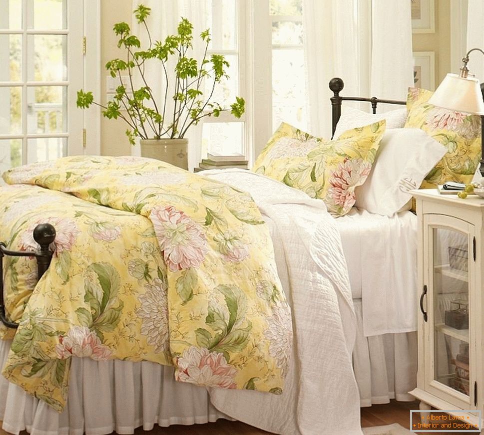 Large bed in the French style