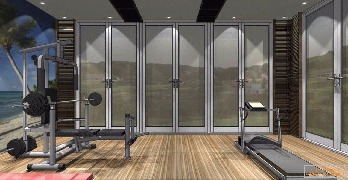 Design a project of a home gym