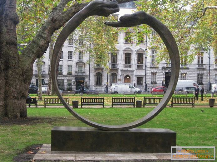 Sculpture in a London park
