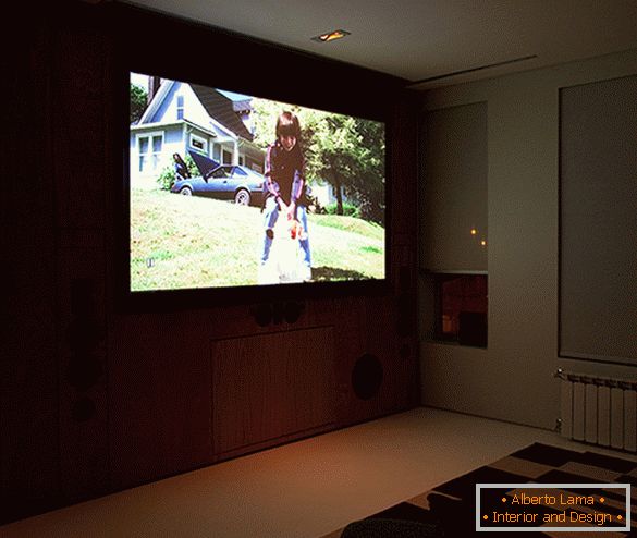 Living room in a futuristic style