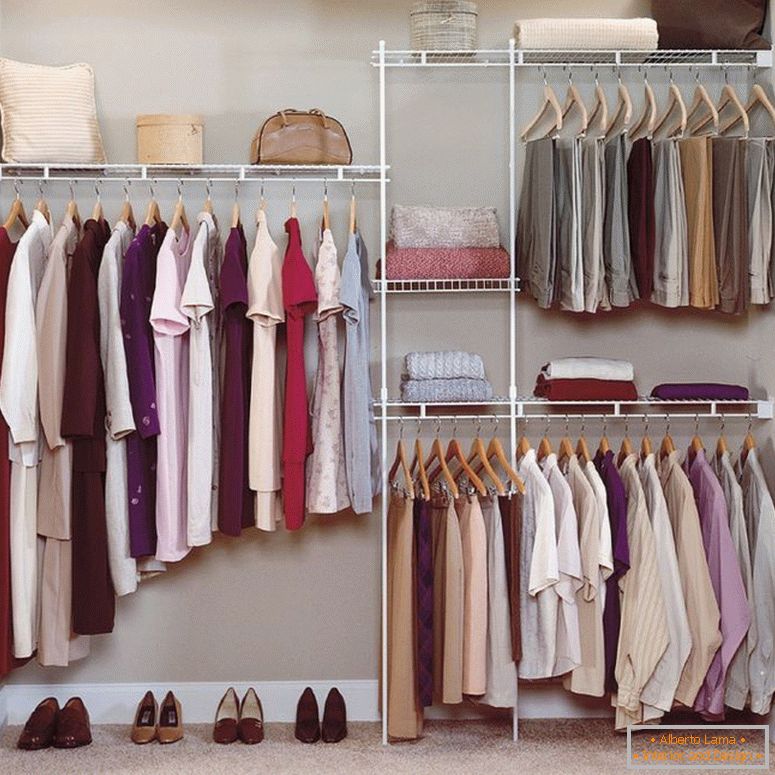 Wardrobe 2 sq. m. m. - a photo of interesting design options