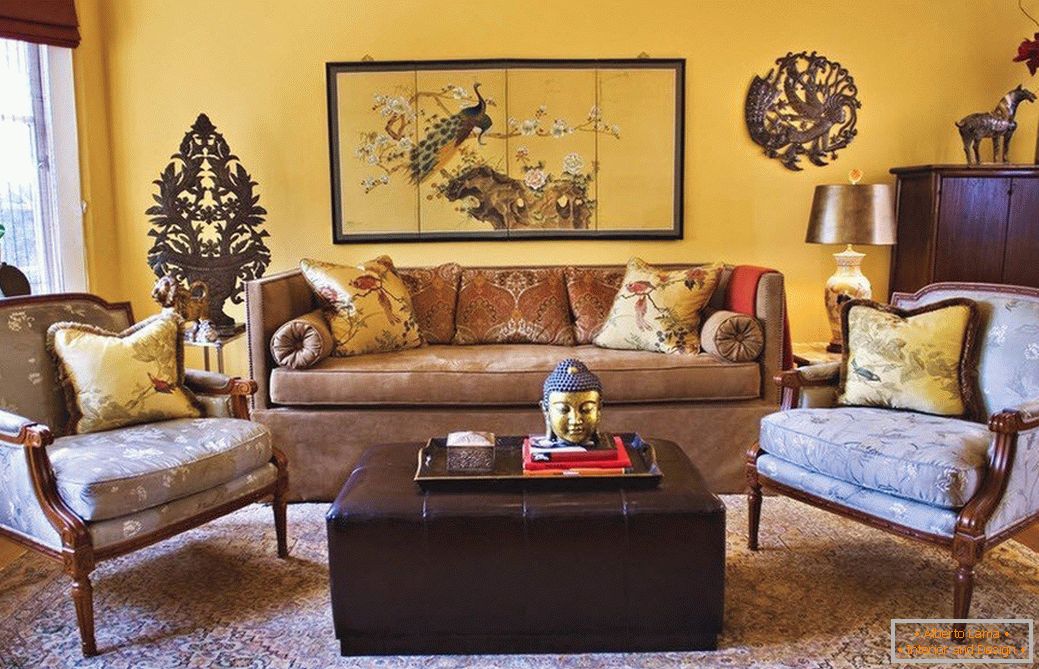 Mustard color in the interior