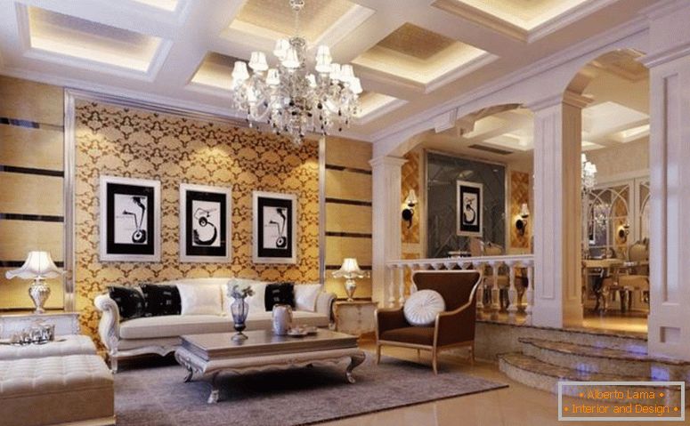 living room-in-arab style