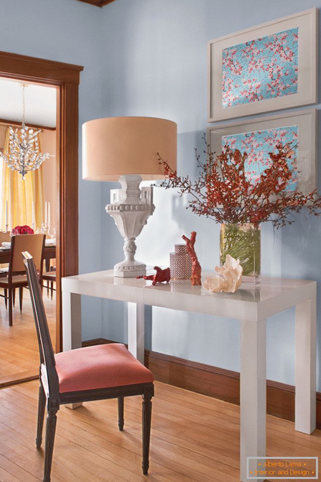 Interior of a small living room in a Victorian style