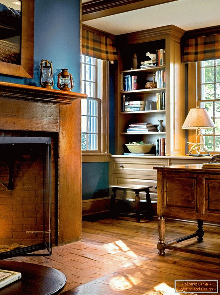 Interior of a small living room in a Victorian style