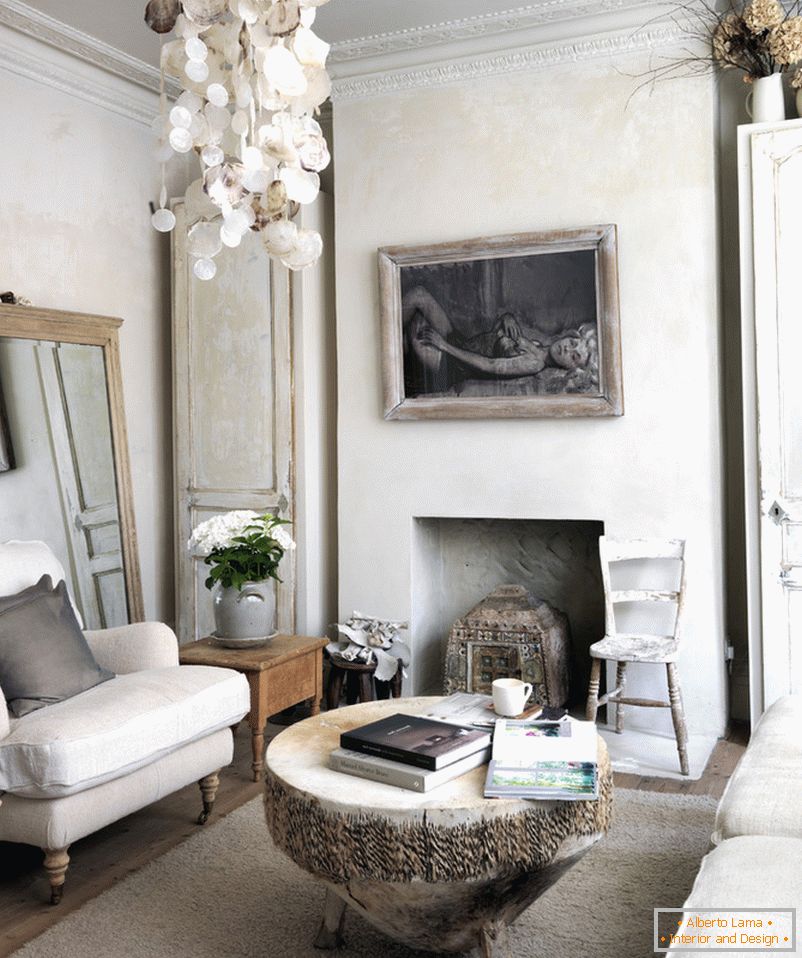 Interior of a small living room in a Victorian style