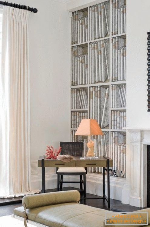 Interior of a small living room in a Victorian style