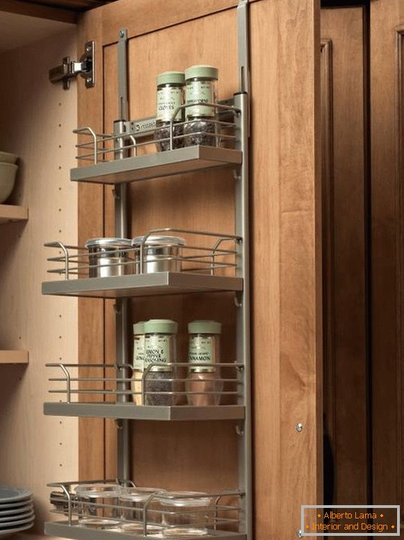 Shelves for kitchen cabinet doors