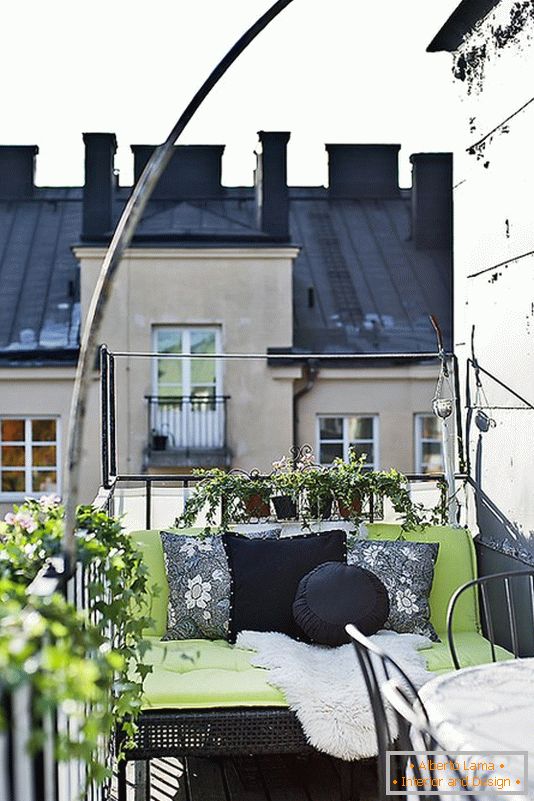 Small sofa on the balcony