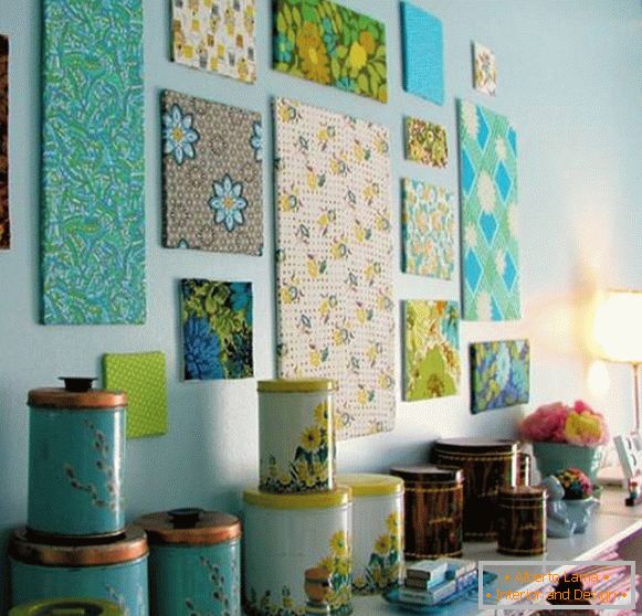 Fabric in the role of decor for walls