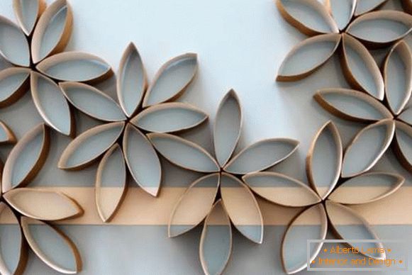 Wall decoration from cardboard