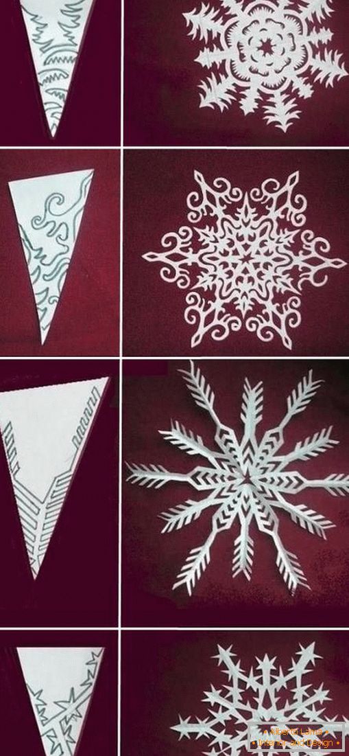 How to cut a beautiful snowflake