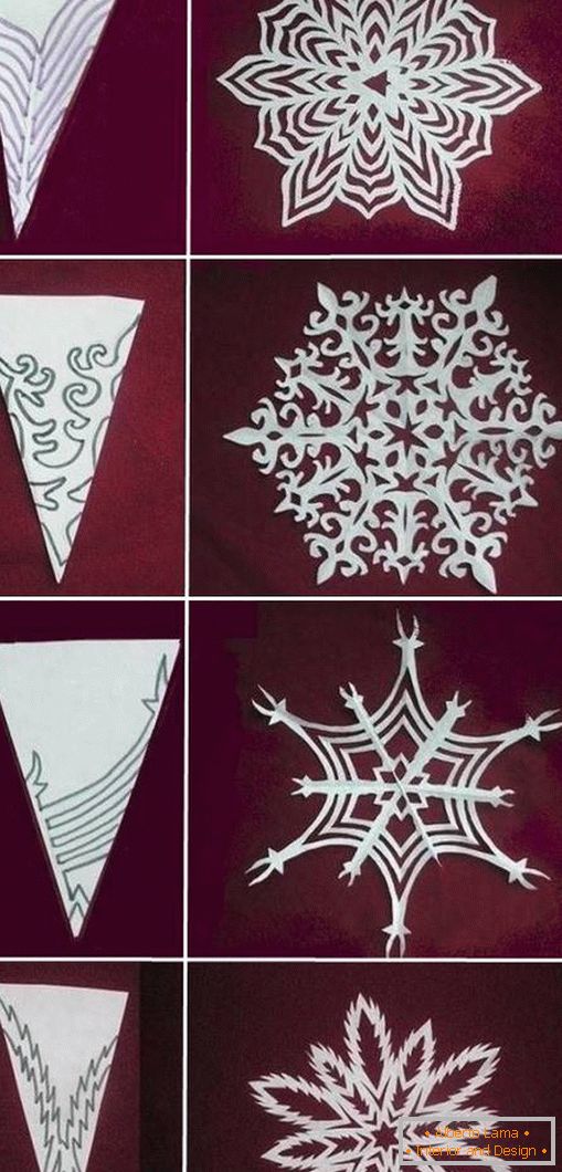 Cut beautiful snowflakes
