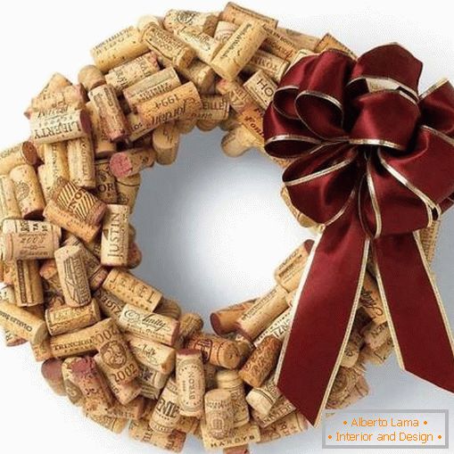 Wine corks as a New Year's decor