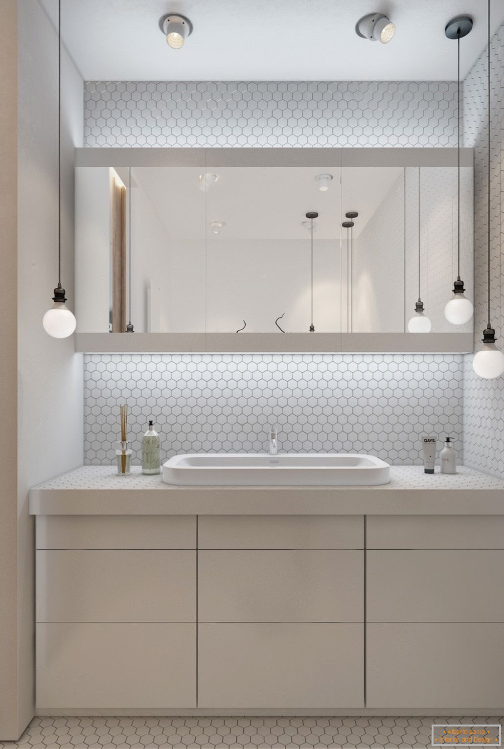Design a white bathroom for a small apartment - фото 3