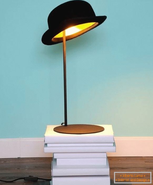 Table lamp by own hands