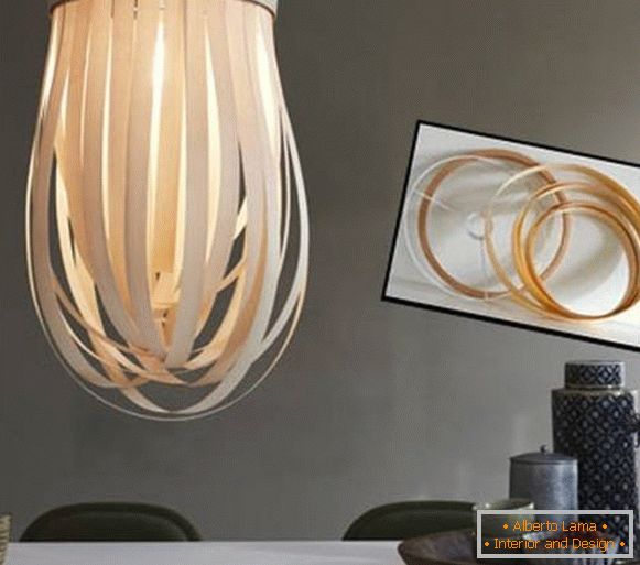 Pendant lamp from paper