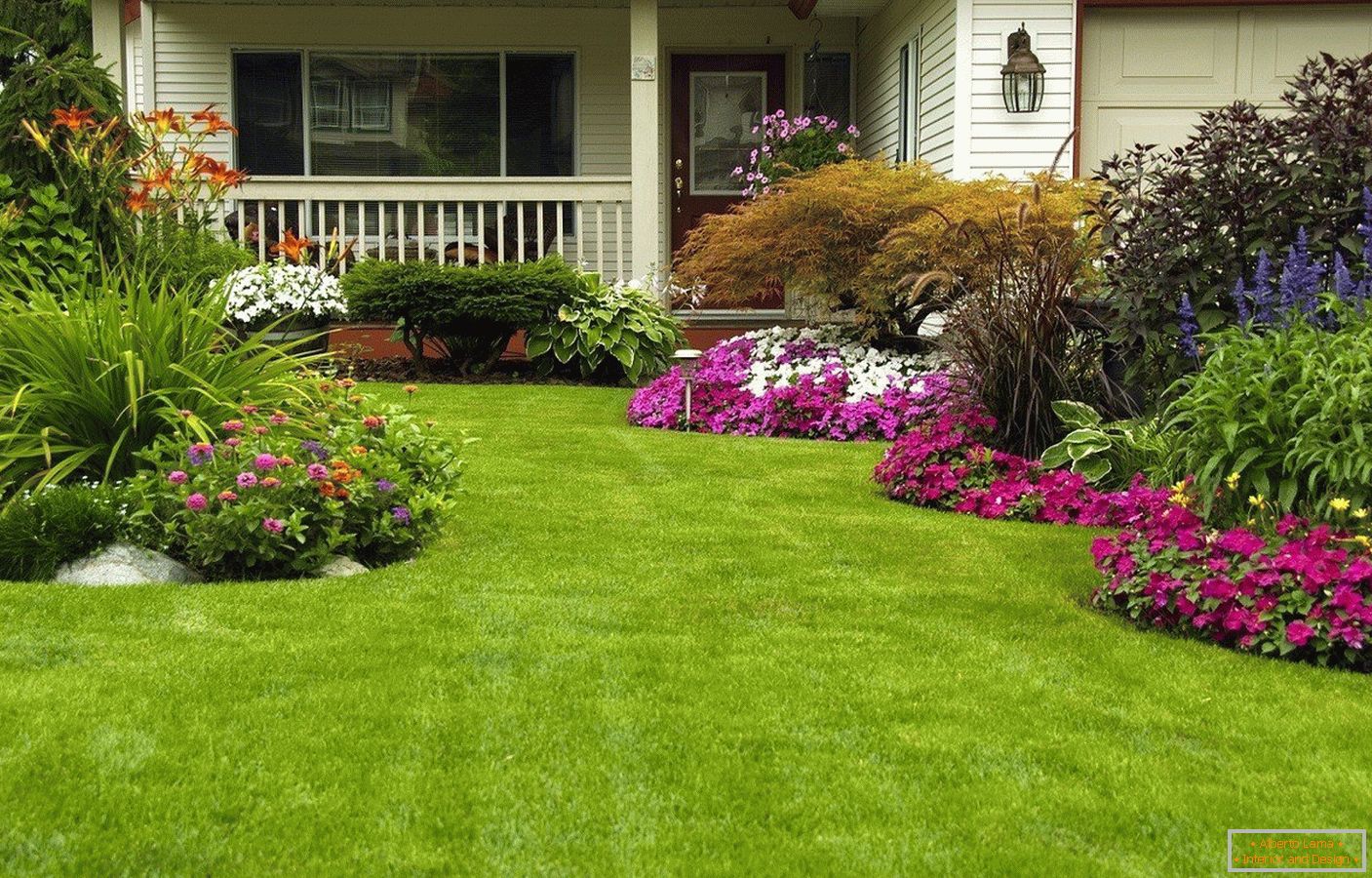 An excellent lawn will decorate any site