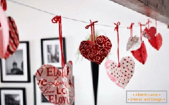 how to decorate the interior by February 14, photo 23