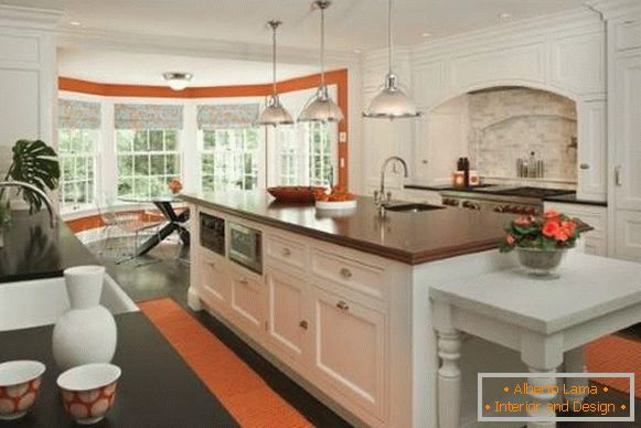 Acker kitchen in orange color