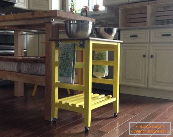 Multifunctional kitchen island table photo