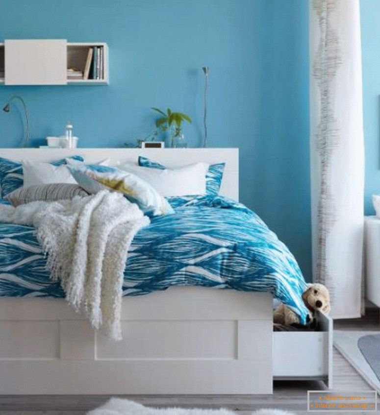 blue-sky-ikea-childrens-bed-sheets-with-curved-pattern-in-white-wooden-bedding-over-laminate-floor-also-white-hairy-rug-and-small-simple-cabinet-1024x1120